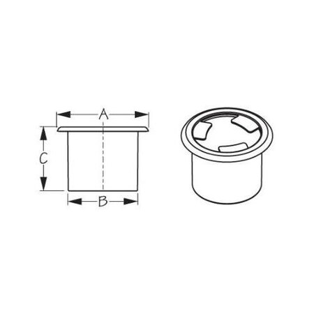 Sea-Dog Drink Holder W Bumpers 588090-3